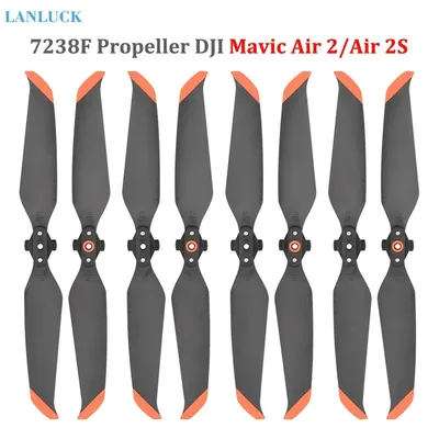 4 Pairs Low Noise 7238 Propeller Props for DJI Air 2s/Mavic Air 2 Drone Quick-Release 7238F Blade