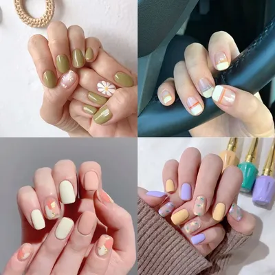 14Stickers/Sheet Graffiti Style Nail Stickers Daisy Polka Dot Line Design DIY Nail Stickers Full