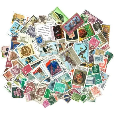100Pcs/Bag World Stamps From Many Countries All Different NO Repeat Marked Postage Stamps for