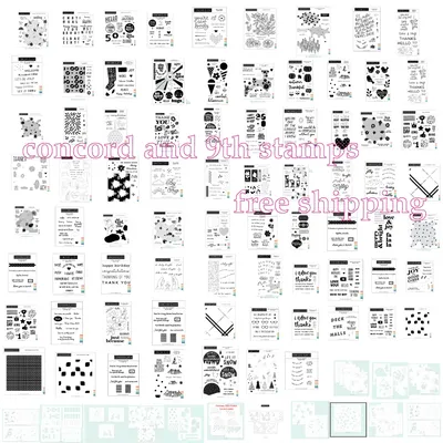 concordand9th stamps New flower Stamps for 2023 Scrapbook Diary Decoration Embossing Template Diy