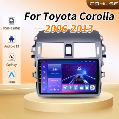 Android 13 Draadloze Carplay Android Auto Auto Radio For Toyota Corolla E140/150 2006 2007-2013 Gps