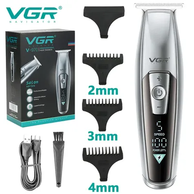 VGR Hair Trimmer Electric Hair Cutting Machine Barber Cordless Clippers Adjustable Haircut Machine