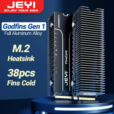 JEYI M.2 SSD Heatsink, Heavy Duty Aluminum Convective Heat Sink, NVME NGFF Cooler Passive Heat Sinks