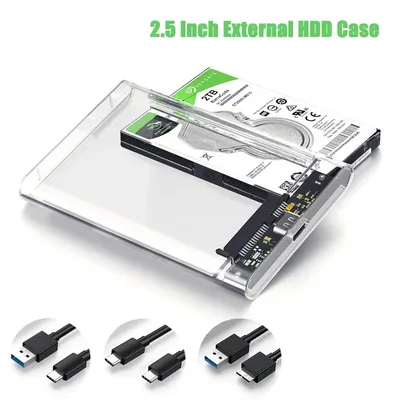 Harddisk Boxs USB 3.0/Type C to SATA III Hard Disk Case 2.5 Inch HDD SSD Shell External Enclosure