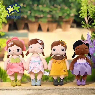 Metoo Doll plushie kawaii Flower Fairy Angela Plush Toys Pillow Cartoon Decoration Gift For Kids