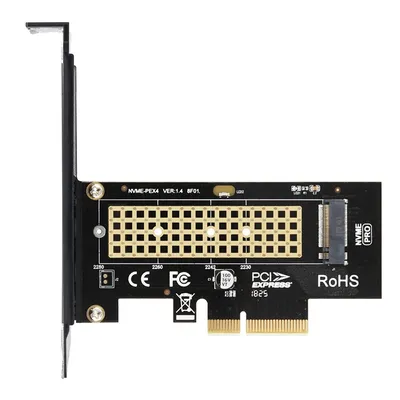 M.2 NVME SSD to PCIe 4.0 Adapter Card 64Gbps M-Key PCIe4.0 X1 X4 Adapter for Desktop PC PCI-E GEN4