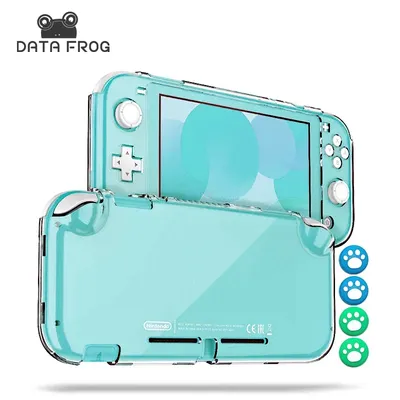 DATA FROG Anti-Slip Protective Cover Compatible-Nintendo switch Lite Game Console Full Cover Crystal