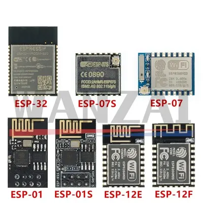 ESP8266 ESP-01 ESP-01S ESP-07 ESP-07S ESP-12 ESP-12E ESP-12F ESP32 ESP-32S serial WIFI wireless
