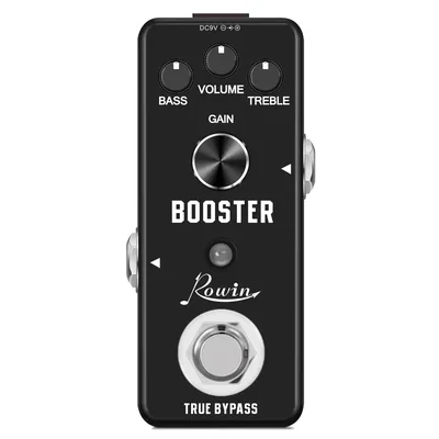 Rowin LEF-318 Guitar Booster Pedal Pure Boost Effect Pedals Analog Pure Signal Amplification Sound