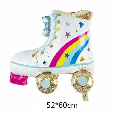 New Skates Aluminum Balloon Radio Game Hand Cartoon KTV Bar Party Decoration Supplies 1PC