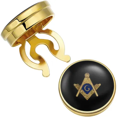 HAWSON Freemason Masonic Button Covers for Men, High Quality Clothing Button,Masonic Cufflinks for