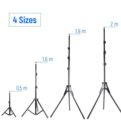 200cm 160cm 50cm Photography Tripod Light Stands For Photo Studio Relfectors Softbox Lame