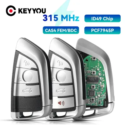 KEYYOU Car Remote Key For BMW 1 3 5 7 Series X1 X3 X5 X6 X7 CAS4 CAS4+ FEM F System 315/433/868Mhz ID49 Promixity Keyless Go