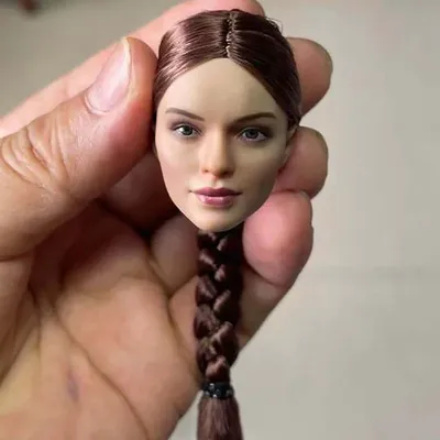 VCF-2052 1/6 Russian Special Warfare Female Head Sculpt Suntan Female Soldier Head Carving Fit 12'' Action Figure Body Dolls