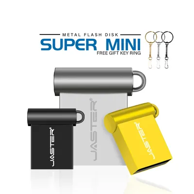 Super Mini USB Stick Black Pen Drive 128GB Free Key Chain Memory Stick 64GB Creative Gift Pendrive