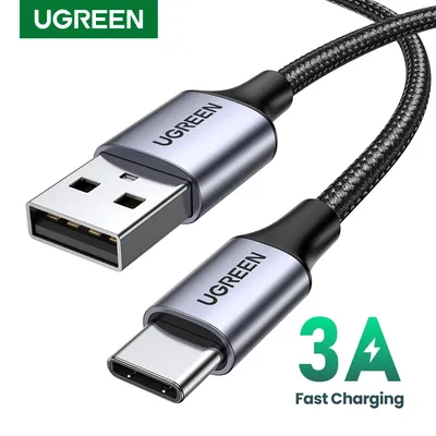 UGREEN 3A USB Type C Cable For Xiaomi Samsung Galaxy S24 Fast Charging USB Charging Data Cable 18W