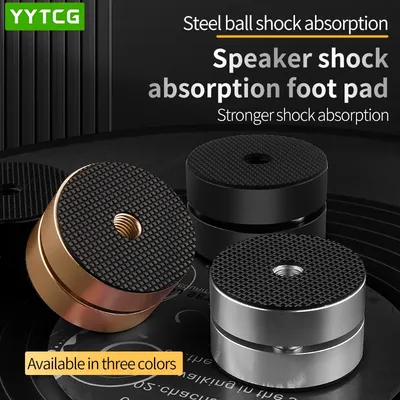 4PCS High-end HiFi Aluminum Alloy HIFI Audio Speakers Amplifier DAC CD Anti-shock Absorber Foot Pads