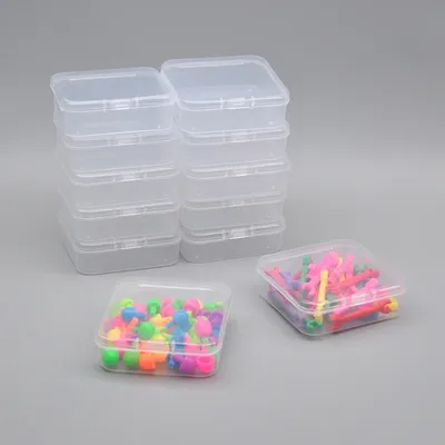 transparent storage boxes for small items, easy to carry small accessories, hardware, small parts,