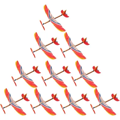 5/10Pcs Rubber Band Powered Airplane Model Glider Planes Bomber Airplane Birthday Party Favor Indoor