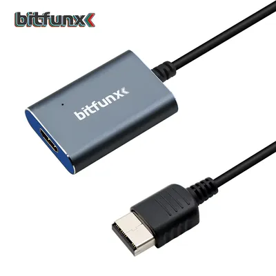 Bitfunx Video and Audio VGA to Digital HDMI-compatible Adapter for SEGA Dreamcast Game Console NTSC