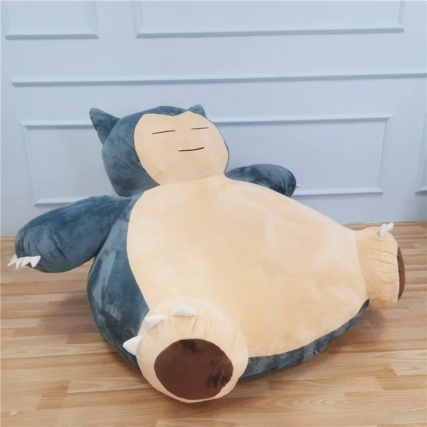 Pokemon Large Size Anime Soft Animal Snorlax Doll Plush 63" Toys Pillow Bed Only Cover Gift
