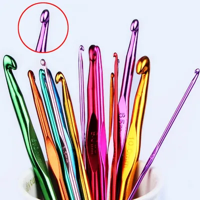 Crochet Hook Set Handle Knitting Needles 2.5mm 3mm 3.5mm 4mm 4.5mm 5mm 5.5mm 6mm 7mm 8mm 9mm 10mm Yarn Sweater Weave Craft Tools