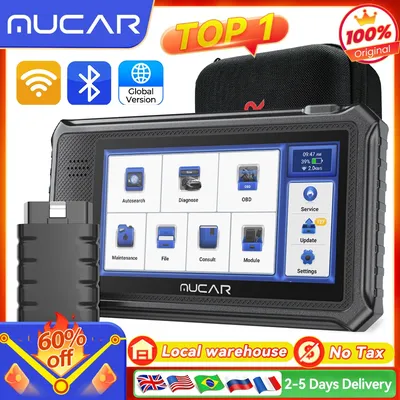 Global Version MUCAR VO6 OBD2 Scanner 32GB All Systems Diagnostic 28 Reset Auto VIN EPB/BMS/SAS/ABS Sevice Lifetime Free Update