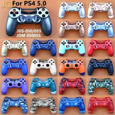 JCD Replacement Front Back Cover Plastic Housing Shell Case For PS4 5.0 JDM-050 JDM-055 JDS 055 JDS 050 Controller