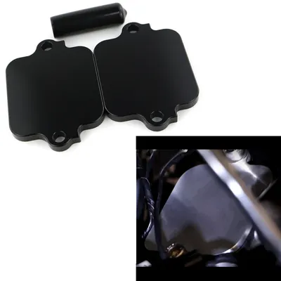 Motorcycle Smog Block Off Plate CNC Aluminum Fit For Honda CBR1000RR CB1000R CBR600RR CBR600F
