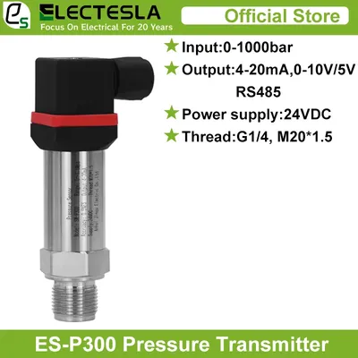 Pressure Transmitter Range -1-0-1000bar 4-20ma 0-10V RS485 0-5VOutput Water Tank Oil Gas G1/4