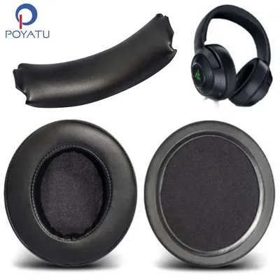 POYATU Ear Pad Headphone Earpads For Razer Kraken X Gaming Headphone Earpads Replacement Ear Pads