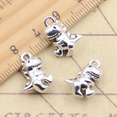 10pcs Charms Dinosaur Baby 16x12x7mm Tibetan Silver Color Pendants Antique Jewelry Making DIY Handmade Craft