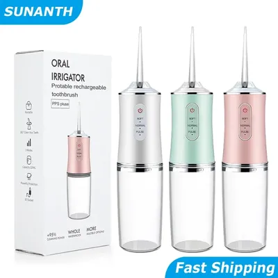 Portable Dental Water Flosser Oral Irrigator USB Rechargeable Water Floss Jet Tooth Pick 4 Tips