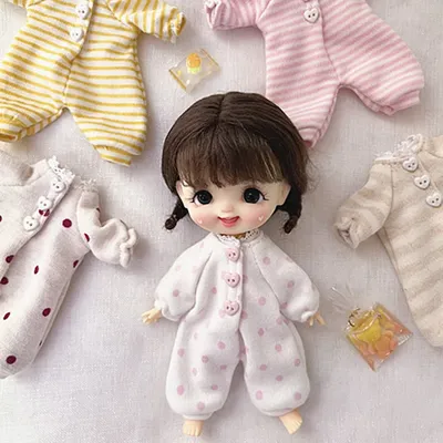 HOUZIWA GSC YMY 1/12 BJD Doll Clothes OB11 Doll Pajamas