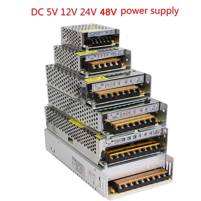 VUSUM Lighting Transformer AC110V-220V to DC 5V 12V 24V 48V Power Supply Adapter 2A 5A 10A 15A 20A
