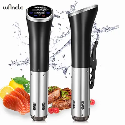 Wancle 1100W Sous Vide Cooker LCD Touch Immersion Circulator Accurate Cooking IPX7 Waterproof Vacuum