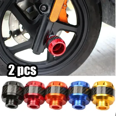 2Pcs Universal Motorcycle Crash Protector Aluminium Front Fork Protector Motorbike Motorcycle Wheel