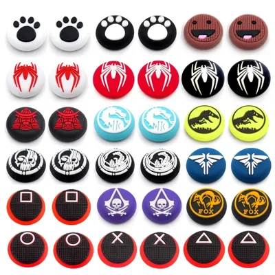 Silicone Thumb Grip Cap Cover For Playstation 5 PS5 PS4 Xbox Series XS Game Joystick Controller