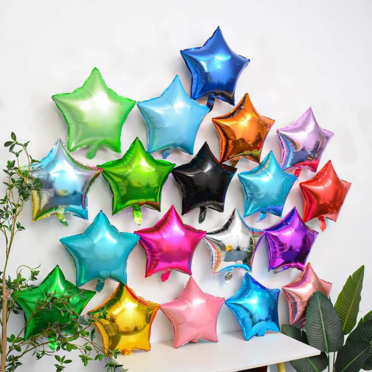 10pcs 18inch Star Foil Balloons Helium Balloon Children toy Gift 1st Birthday Party Wedding Decorations kids Globos Baby Shower