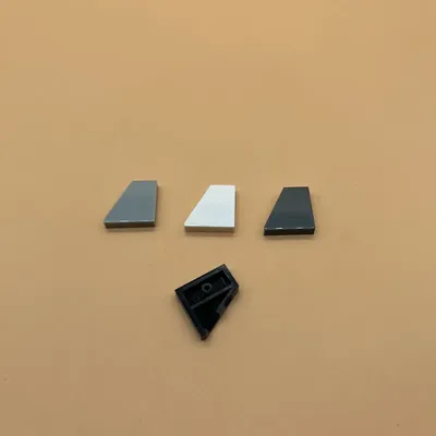 Tile Wedge Plate 2x2 (27°) Left Building Block Brick MOC Parts Toys For City Compatible 24299 10pcs/Lot