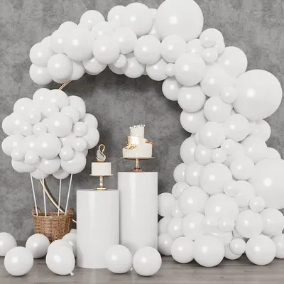 26 colors balloon arch kit, black, white, green, blue, yellow, red latex party balloon wreath, party