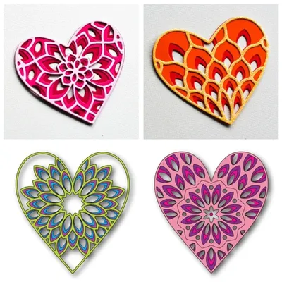 Heart Flower Birch Press Layering Coverplate Metal Cutting Dies Scrapbooking For Paper Making