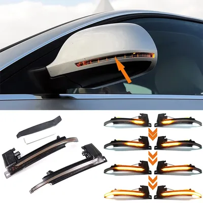 Dynamic Blinker Mirror Light for Audi A3 8P Q3 A6 C6 4F S6 A4 A5 B8 LED Turn Signal Side Indicator