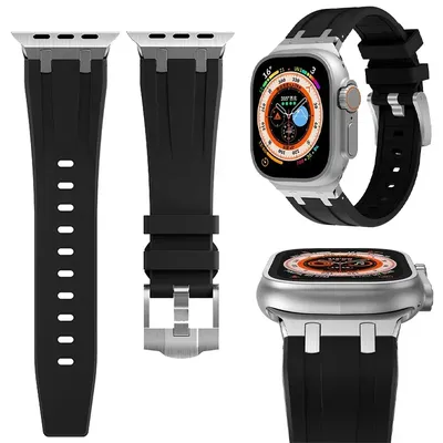Silicone Strap for Apple Watch Band Ultra 2 49mm 46mm 9 8 7 45mm 41mm Soft Bracelet IWatch Series 10