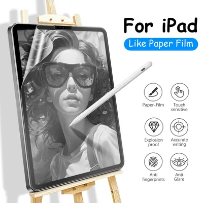 Matte Screen Protector For iPad Air 13 11 M2 5 4 3 2 1 Like Paper Film Pro 13 11 M4 12.9 10 9 9th