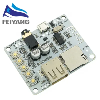 Bluetooth Audio Receiver board with USB TF card Slot decoding playback preamp output A7-004 5V 2.1