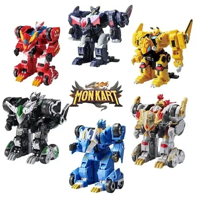 Monkart Transformation Robot Moncha Pixie Vasper MEECARDS Bitroid Zero Draka Rarrken Leo Megaroid