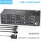 2024 NEW KCEVE HDMI USB 3.0 KVM Switch 3 Monitors 3 Computers 8K@60Hz 4K@144Hz Triple Monitor KVM