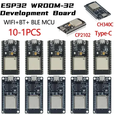 ESP32 WROOM-32 Development Board TYPE-C CH340C/ CP2102 WiFi+Bluetooth Ultra-Low Power Consumption