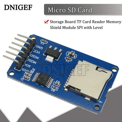 10PCS Smart Electronics Micro SD Mini Storage Board TF Card Reader Memory Shield Module SPI for